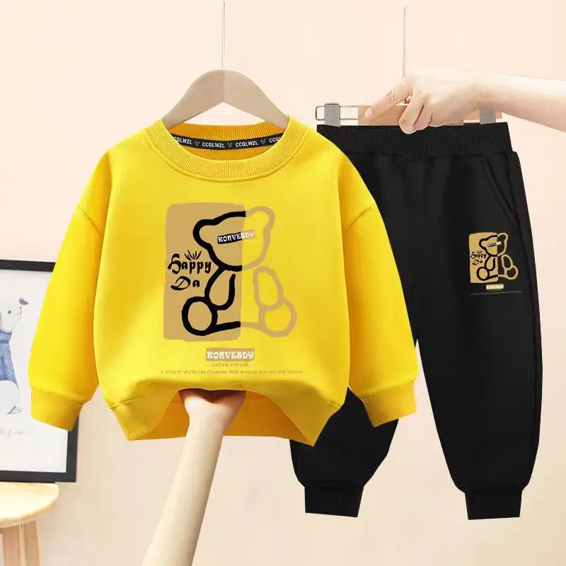 Cozy Bear Sweatshirt Pullover And Pants 2pcs (For Kids)